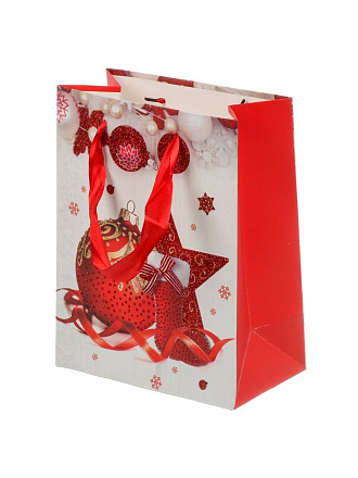 Пакет подарочный 18х10х23 см, в ассортименте, Зимняя сказка, Y4-8548