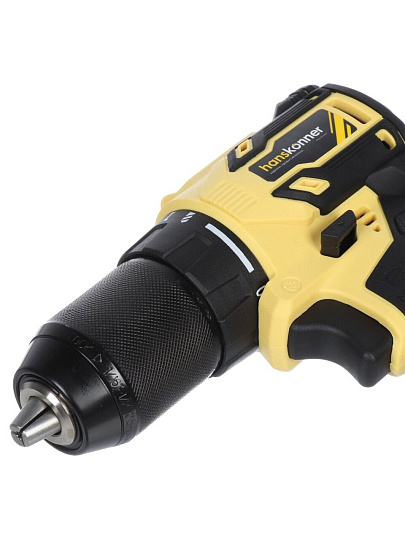 Дрель-шуруповерт аккумуляторный, Hanskonner, PLATINUM HCD2065BLC, бесщеточный, 18 В, 1BatterySystem, кейс