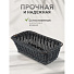 Корзина 26х12 см, овальная, плетеная, полимер, Y4-7334 - фото 4