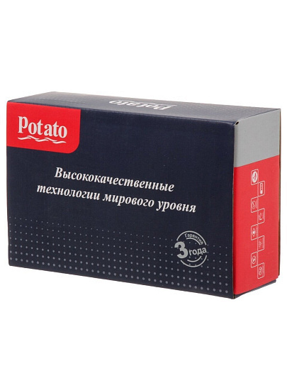 Смеситель для раковины, Potato, короткий излив, с картриджем, P10181-7