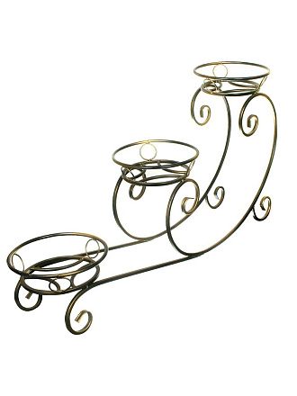 Цветник Трио круг 6, напольный, металл, 57 см