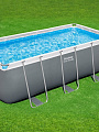 Бассейн каркасный Bestway, 412х201х122 см, Power Steel, 56457, фильтр-насос, лестница, 8124 л, ремкомплект - фото 8
