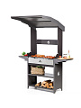 Мангал 1582х850х1026х2010 мм, 3 мм, разборный, гриль, полки, термоизоляция, стационарная крыша, Gratar, Professional Optim, POR3000 - фото 6