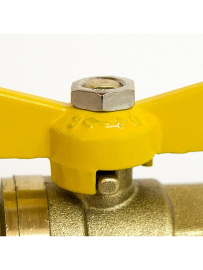 Кран для газа г-г, 3/4", ручка-бабочка, STI