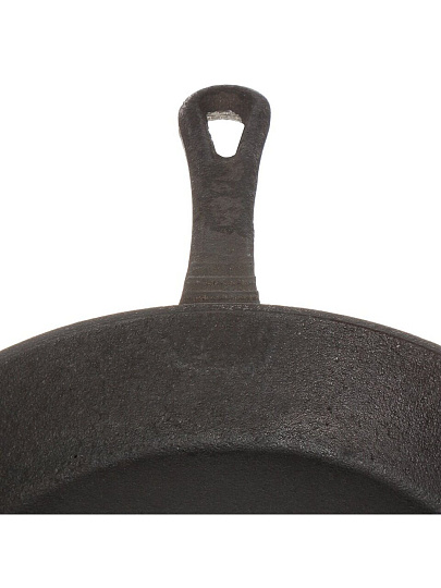 Сковорода чугун, 20 см, Гурман, DavrMetall, с литой ручкой, индукция