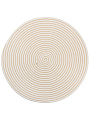 Салфетка сервировочная полимер, 38 см, круглая, спираль, бежевая, Y4-9631 - фото 2