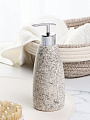 Дозатор для жидкого мыла, керамика, 7х20.5 см, серый камень, Y4-9868 - фото 2