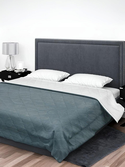 Покрывало евро, 210х240 см, 100% полиэстер, микрофибра, синтепон 80 г/м3, двухстороннее, Бояртекс, 17-4111