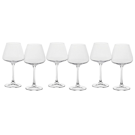 Бокал для вина, 350 мл, стекло, 6 шт, Bohemia, Corvus Naomi, 1SC69/350