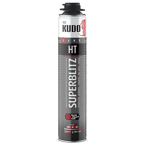 Клей-пена KUDO, Superblitz HT, 1 л, всесезонный, KUPP10B13SBHT