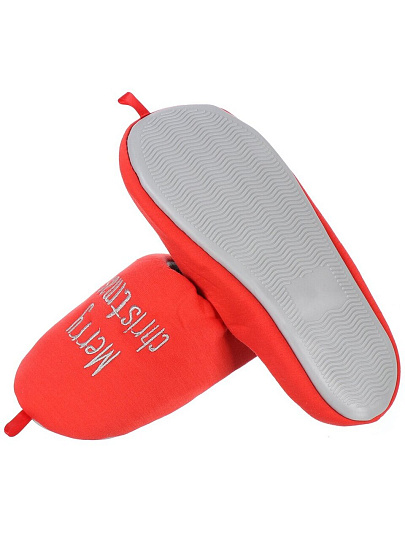 Тапки для женщин, красные, р. 40-41, закрытые, Олень, A210097