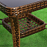 Мебель садовая Green Days, коричневая, стол, 55х55х60 см, 4 стула, 150 кг, HYB2122 - фото 4