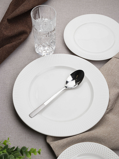 Ложка нержавеющая сталь, 3 предмета, столовая, Daniks, Alta