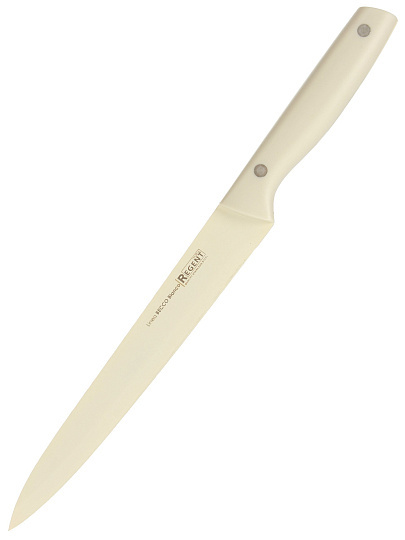 Нож Regent Inox, Becco Bianco, разделочный, нержавеющая сталь, 20.5 см, рукоятка пластик, 93-KN-BB-3