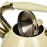 Чайник нержавеющая сталь, 3 л, со свистком, матовый, ручка с покрытием, нейлон, Daniks, индукция, бежевый, GS-04517H-1 - фото 6