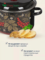 Кастрюля эмалированная сталь, 5.5 л, крышка сталь, цилиндрическая, СтальЭмаль, Рябина, 7RD221M/7RD221S, в ассортименте, индукция - фото 5