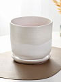 Горшок керамика, 1.6 л, цилиндр, белый, Айскрим №3, 339-440 - фото 2