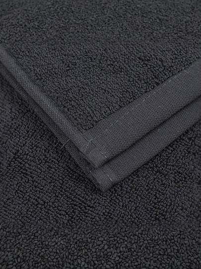 Полотенце банное 100х180 см, 100% хлопок, 500 г/м2, Spa, Barkas, темно-серое, Узбекистан, AI-3105024