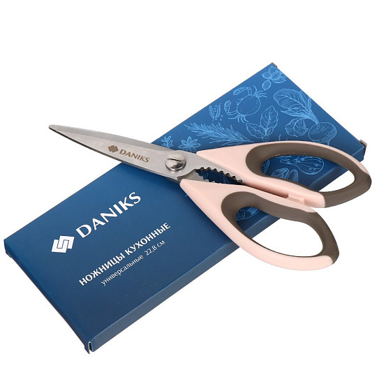 Ножницы кухонные, навеска, 22.8 см, Daniks, JA20200641