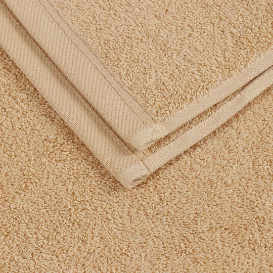 Полотенце банное 50х90 см, 100% хлопок, 500 г/м2, Виола, Bella Carine, песочное, Турция, FT-3-50-1650