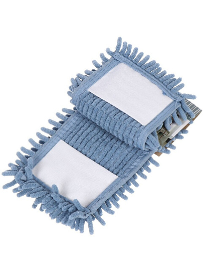 Сменный блок для швабры микрофибра, 43х13 см, вермишель, прямоугольный, кобальт, Марья Искусница, HD1009 A-chen-17-4021TPX refill