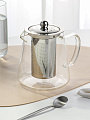 Чайник заварочный стекло, металл, 0.75 л, с ситечком, B050189 - фото 3