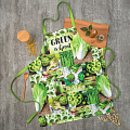Фартук «Этель» GREEN 70х60 см, 100% хлопок, саржа 190 г/м2, 4136524