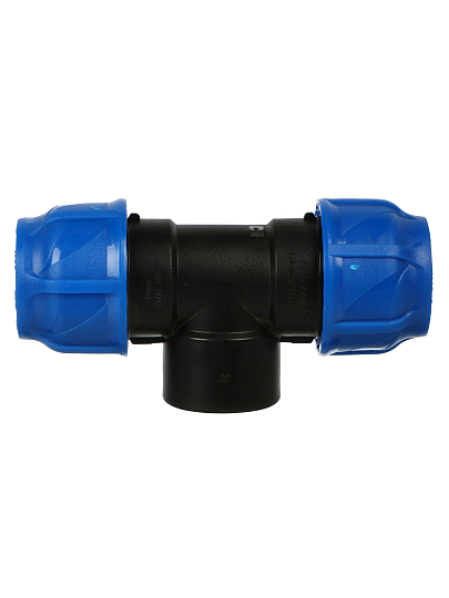 ПНД тройник d40х1 1/4", внутренняя резьба, переходной, Valfex