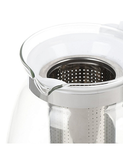 Чайник заварочный стекло, 0.7 л, с фильтром, Nouvelle Home, 5261001