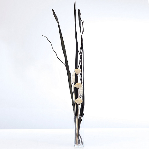 Цветок искусственный декоративный Тинги Композиция, темно-коричневый