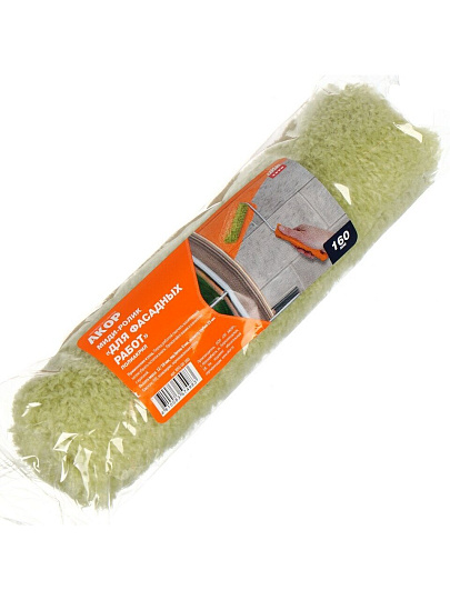 Валик малярный для фасадных работ, Акор, Миди, полиакрил, 160хдиаметр 25 мм, ворс 12 мм, 855 00 160