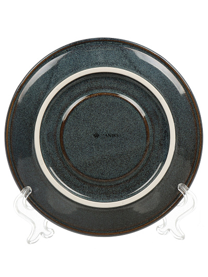 Блюдце фарфор, 15.7 см, Индиго, Daniks, 15БЛ15701