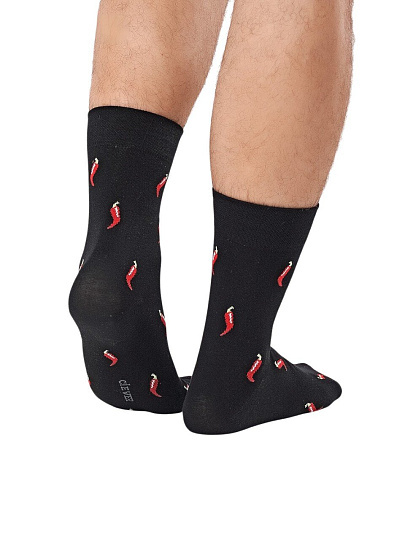 Носки для мужчин, Clever, Эйс, 23Ф, черные, р. 29, А927