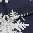 Наволочка декоративная Снежинки, 100% полиэстер, 45 х 45 см, темно-синяя, AI-2005009 - фото 2