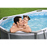 Бассейн каркасный Bestway, 305х200х84 см, Power Steel Oval Pool, 5614A, фильтр-насос, 3668 л, поплавок-дозатор - фото 7