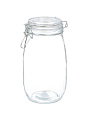 Банка для сыпучих продуктов, стекло, 1.5 л, с крышкой, с бугельным замком, Y3-1368 - фото 7
