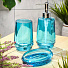 Дозатор для жидкого мыла, стекло, 8х19 см, голубой, GL0170A-LD - фото 3
