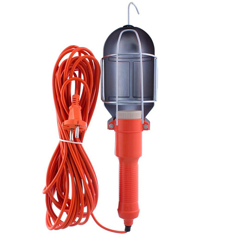 Светильник переносной 15 м, круглая вилка, оранжевый, Старт, CLB 101-15M
