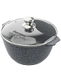 Кастрюля алюминий, антипригарное покрытие, 4 л, крышка стекло, Мечта, Premium grey, 44901, серая - фото 8