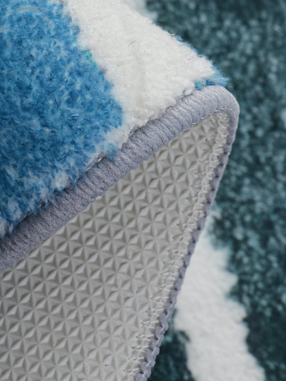 Коврик для ванной и туалета, 0.5х0.8 м, микрофиб, полосатый, Y4-9947