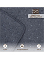Покрывало 2-спальное, 200х180 см, 100% полиэстер, стеганое, Silvano, Жатка Элегант, серо-синее - фото 5