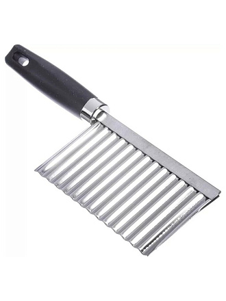 Нож кухонный слайсер, для фигурной нарезки, 19х6 см, нержавеющая сталь, рукоятка пластик, навеска, 884-068