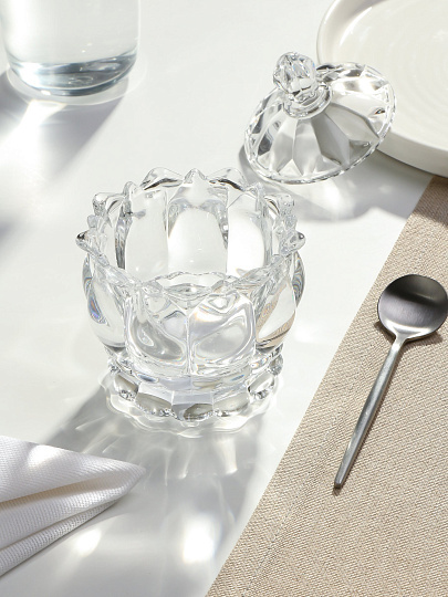 Сахарница 180 мл, стекло, 9х11 см, Самоцветы, Y6-10335/Y4-9196