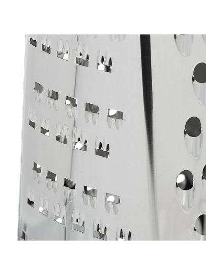 Терка 4 грани, 22х14х11.5 см, нержавеющая сталь, пластик, Daniks, Y4-8860