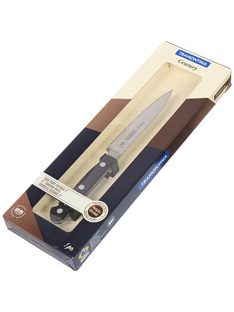 Нож кухонный Tramontina, Century, для мяса, нержавеющая сталь, 10 см, рукоятка пластик, 24010/104-TR