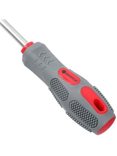 Отвертка плоская, Bartex, SL8, 8х200 мм, антискользящая двухкомпонентная, CrV сталь, K0029N