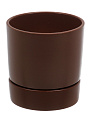 Горшок керамика, 0.9 л, шоколад, Берген № 2, 021729 - фото 3