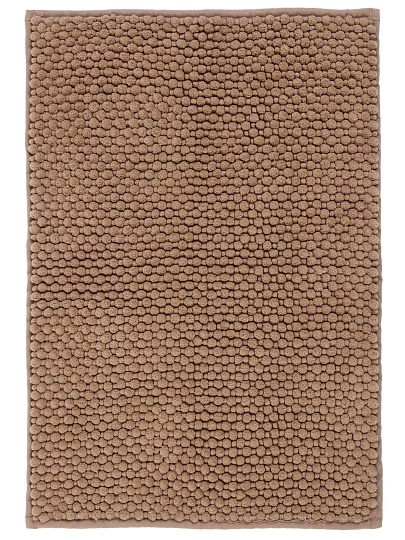 Коврик для ванной, 0.4х0.6 м, полиэстер, серо-бежевый, Silvano, Super Bobbel, Y4-11231