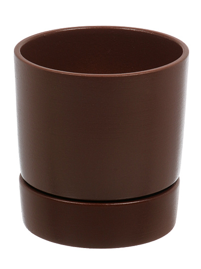 Горшок керамика, 0.9 л, шоколад, Берген № 2, 021729