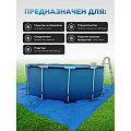 Тент универсальный, 600х500 см, 60 г/м2, люверсы через 1 м, TP-60-5-6-BL - фото 4
